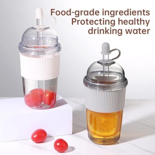 630ml Insulated Straw Tumbler with Lid
